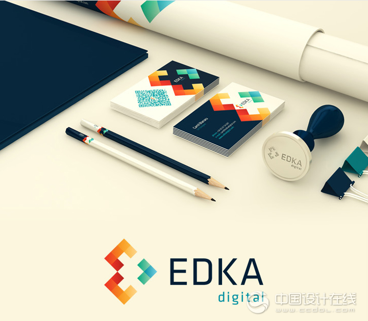 巴塞羅那Edka數(shù)字創(chuàng)意機構VI設計