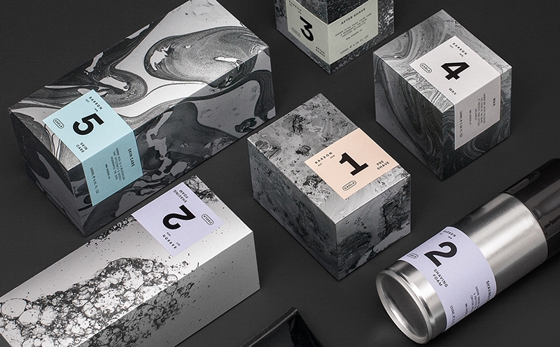 男士剃須用品包裝設計，全套護膚用品包裝設計，杭州化妝品包裝設計公司