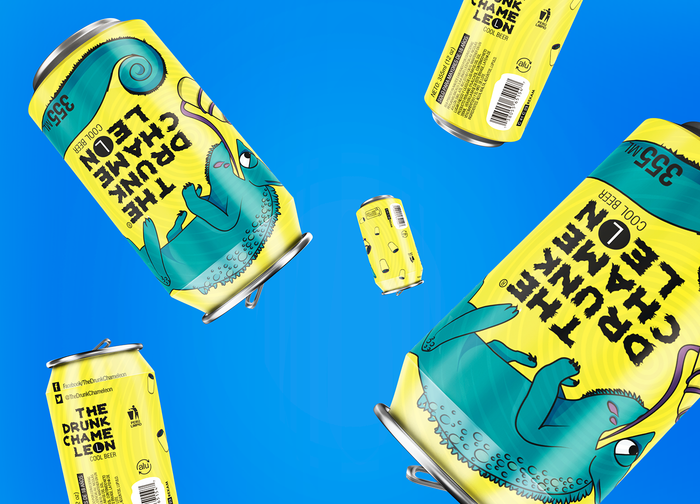 醉變色龍-清涼啤酒包裝設計