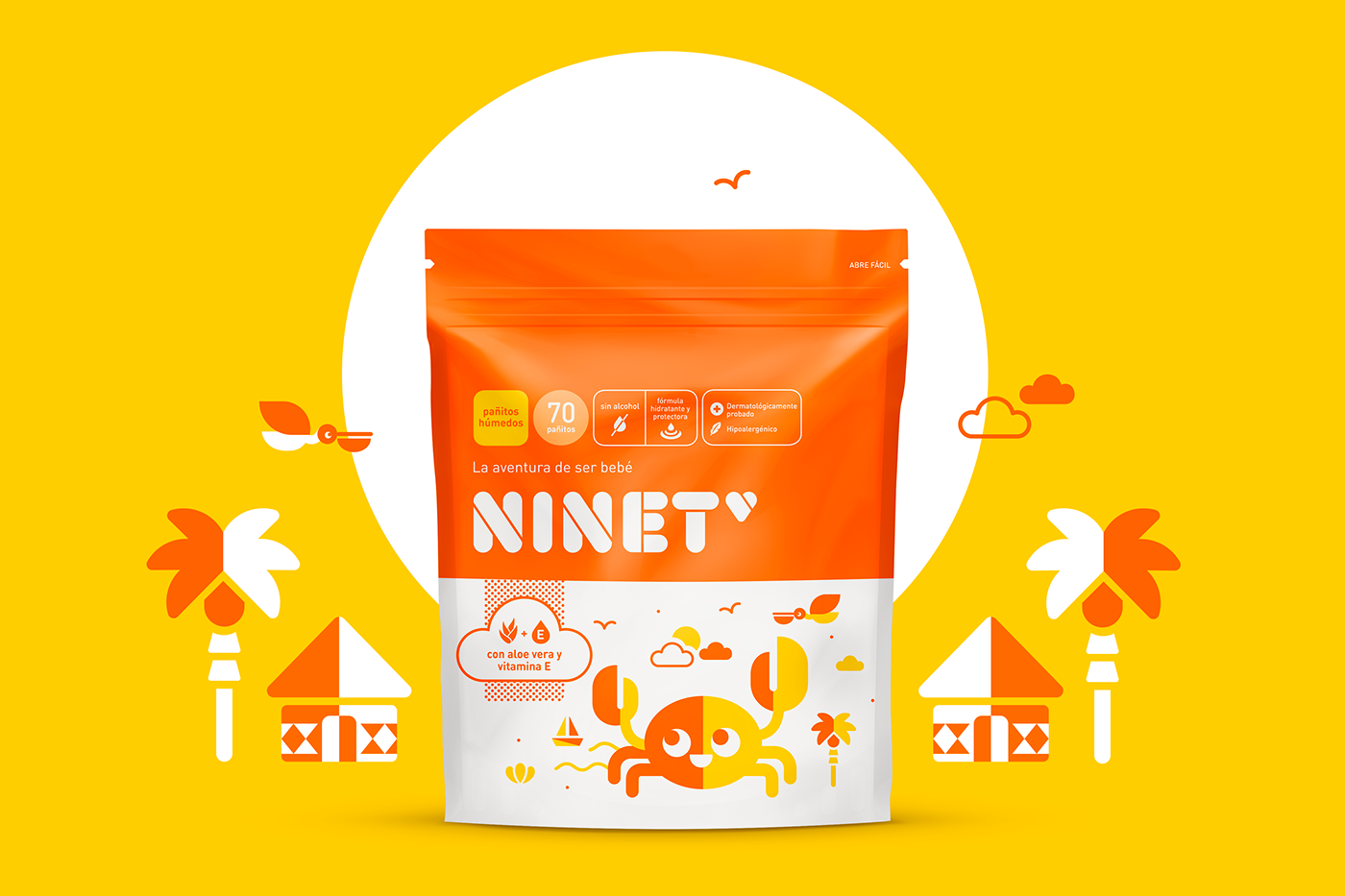 大冒險式嬰兒用品品牌包裝設計，不一樣的紙尿褲設計