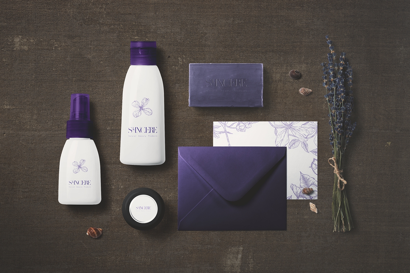 豪華水療中心護膚用品產品品牌包裝設計