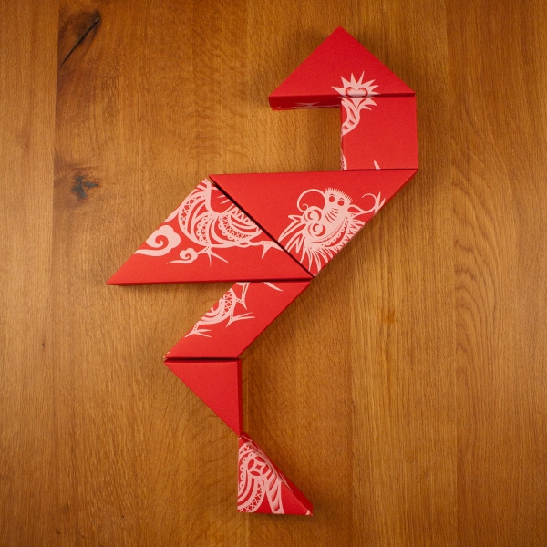 春節禮品盒包裝設計，新年七巧板的妙用