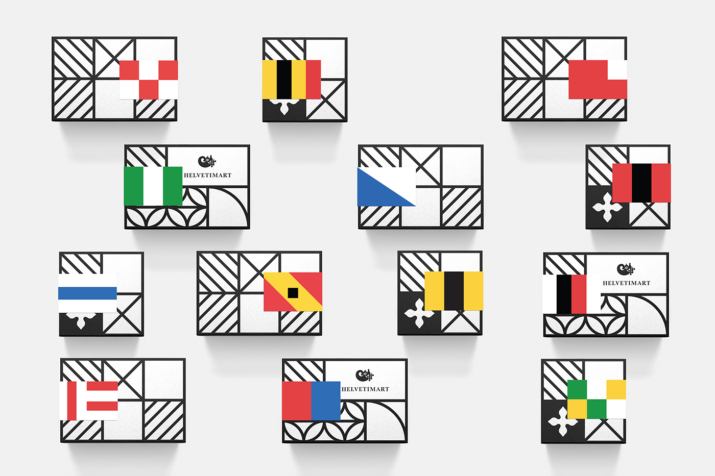 易于區分食品品類的綜合市場品牌標識包裝設計