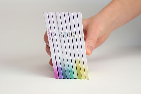 彩色之光， 生態手工巧克力食品包裝設計工程。