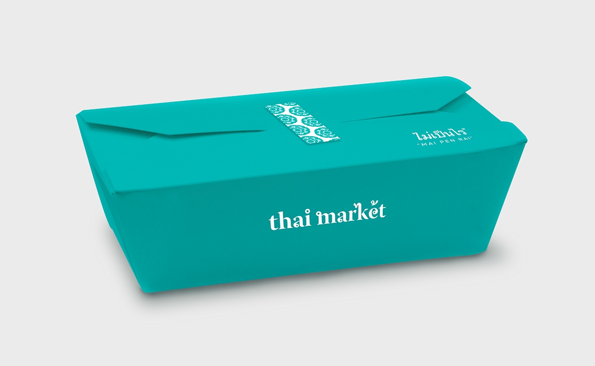 泰國快餐店的品牌設計，標志設計和包裝設計