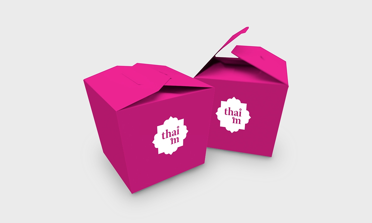 泰國快餐店的品牌設計，標志設計和包裝設計