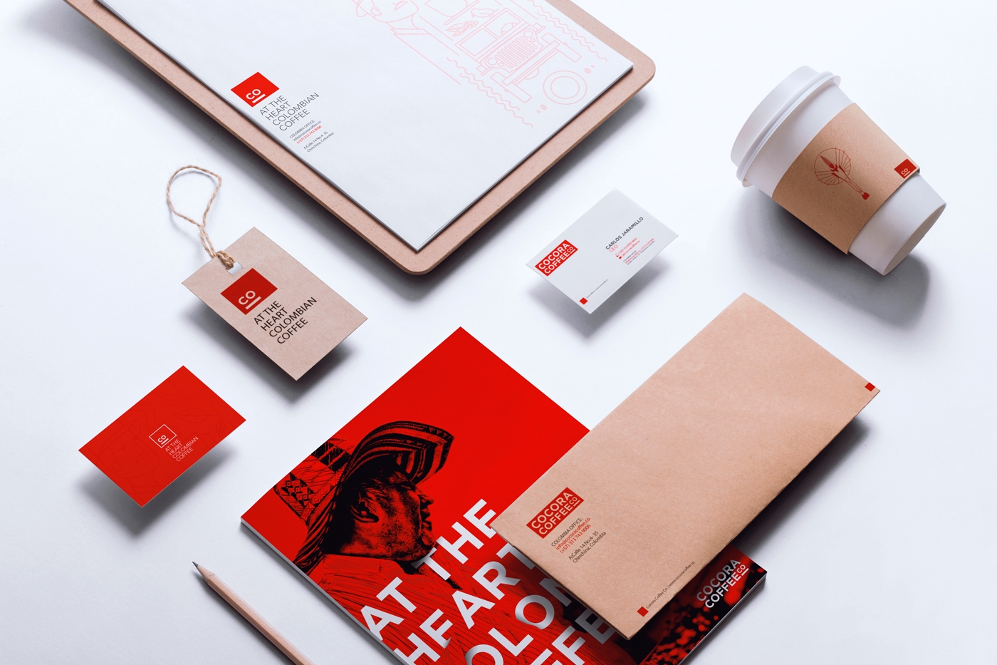 為一個咖啡杯，一個街角咖啡店，做整體的品牌包裝設計