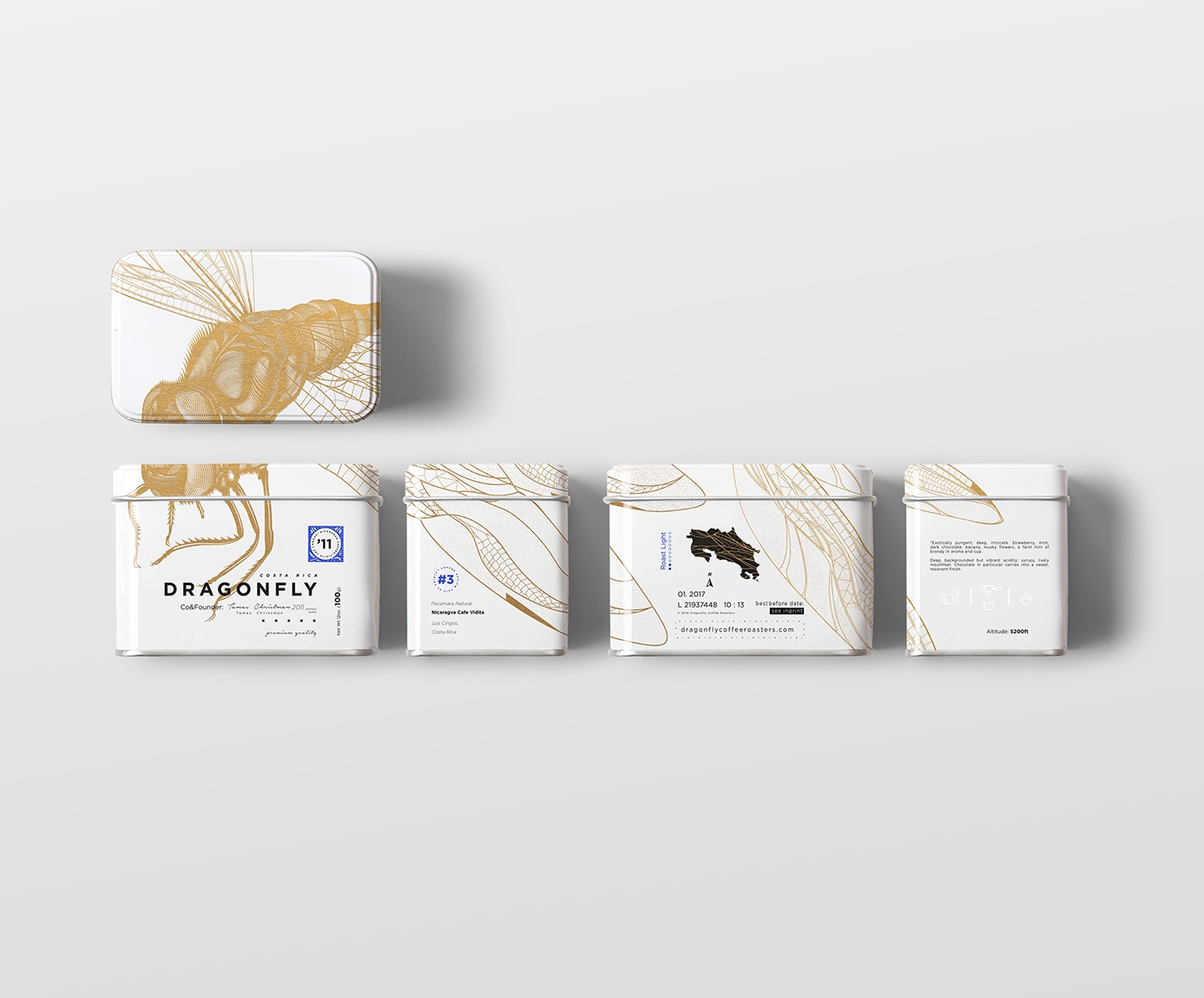 大自然的奇跡，蜻蜓主題的咖啡品牌包裝設(shè)計(jì)