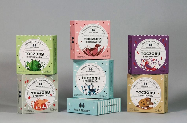 可鹽可甜，動物愛好者的心頭好｜小清新插畫素食包裝設計