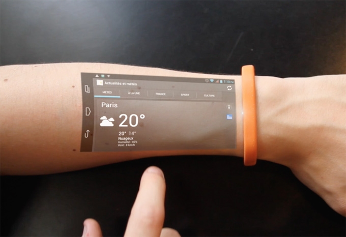 直接在手臂上玩手機？|科技產品設計